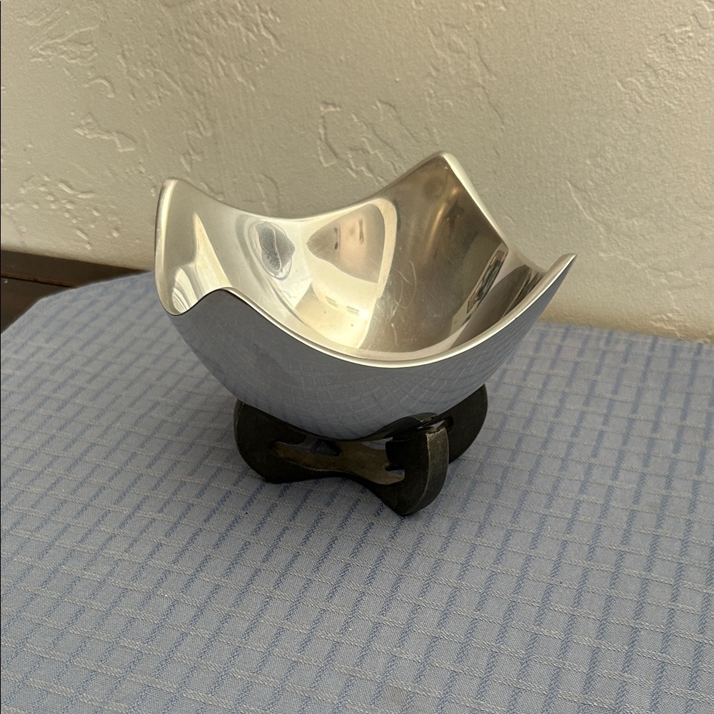 Nambe Silver Bowl with stand